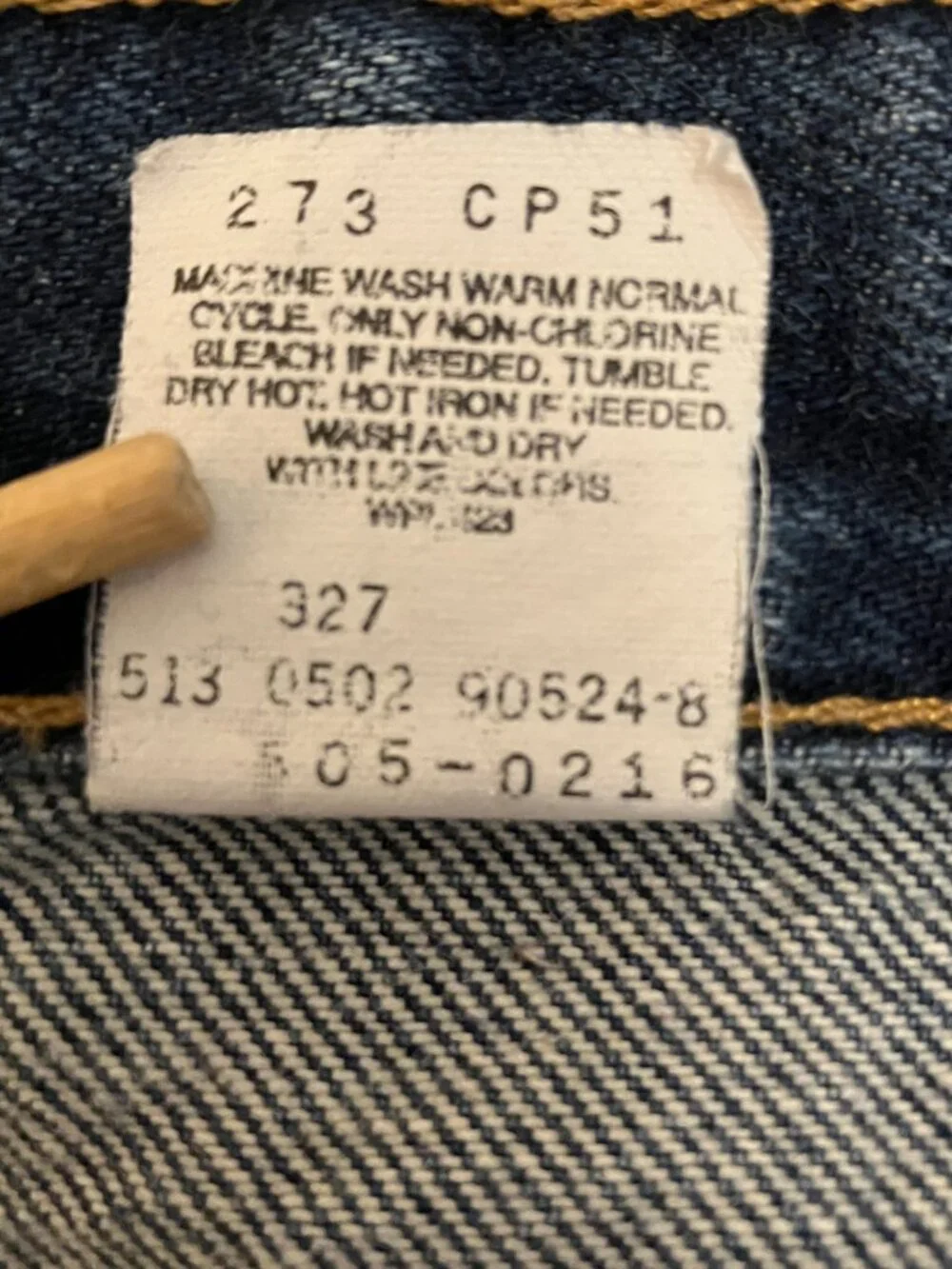 Vtg Levis 505 Jeans Made in USA Dark Wash Denim Mens 38x30 *True 36*